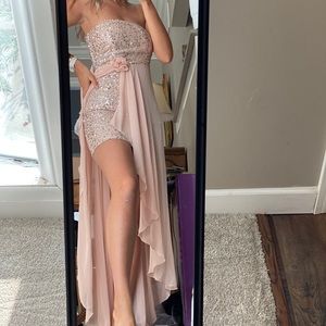 Dusty Pink and Sequin Dress size 11